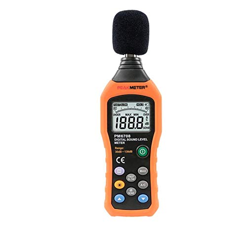 PEAKMETER PM6708 Digital Audio Decibel Sound Noise Level Meter dB